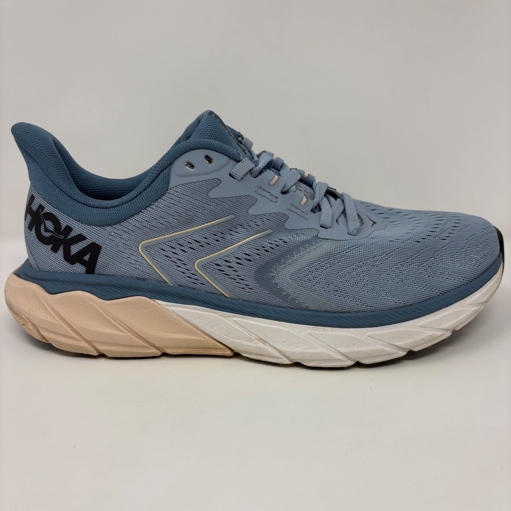 Hoka Arahi 5 Women's Size 9.5 Blue White Athletic Running Shoes (1115012 BFPB)